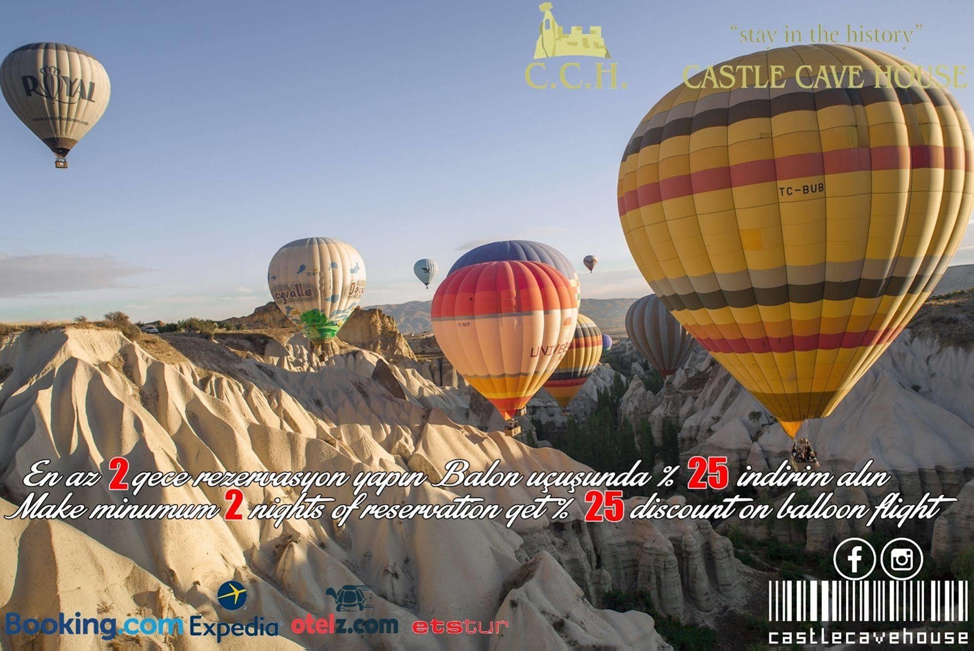 Castle Cave Hotel Гьореме Екстериор снимка